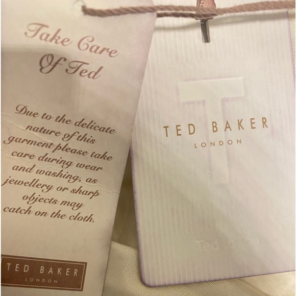 TED BAKER IMOEN OPULENT ORIENT JACQUARD PRINTED DRESS & PURSE - Picture 8 of 8